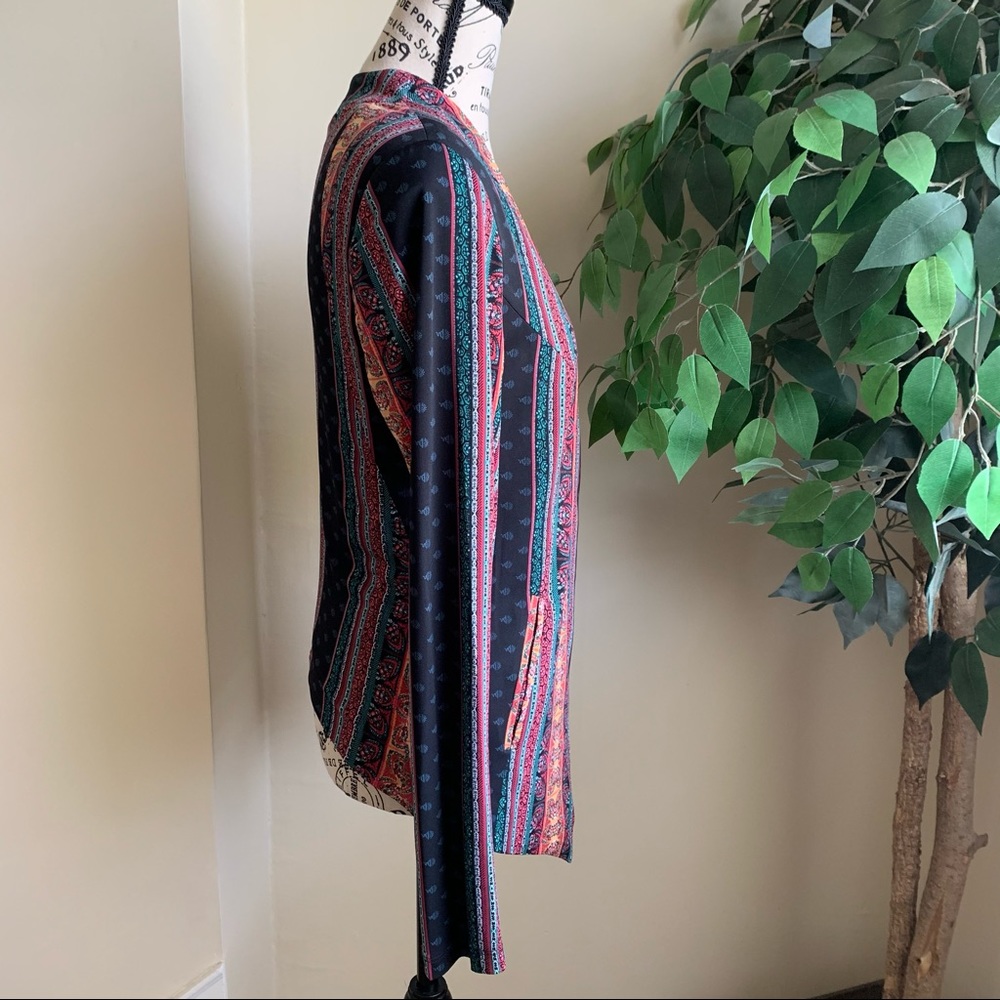 Bcbgeneration Satin Festive Printed Asymmetrical … - image 6